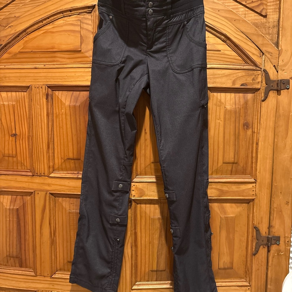 Athleta womens size 2 utility pants blackish graphite color